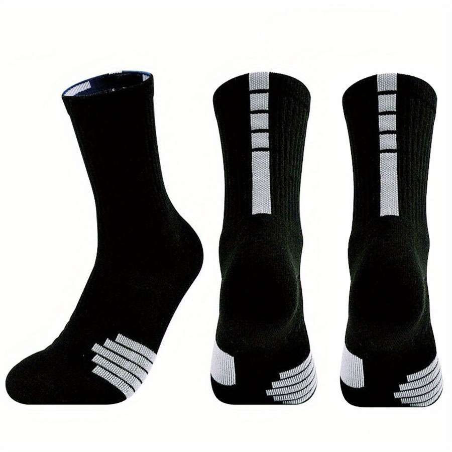 3 Pairs Random Colors One Size High Elastic Socks