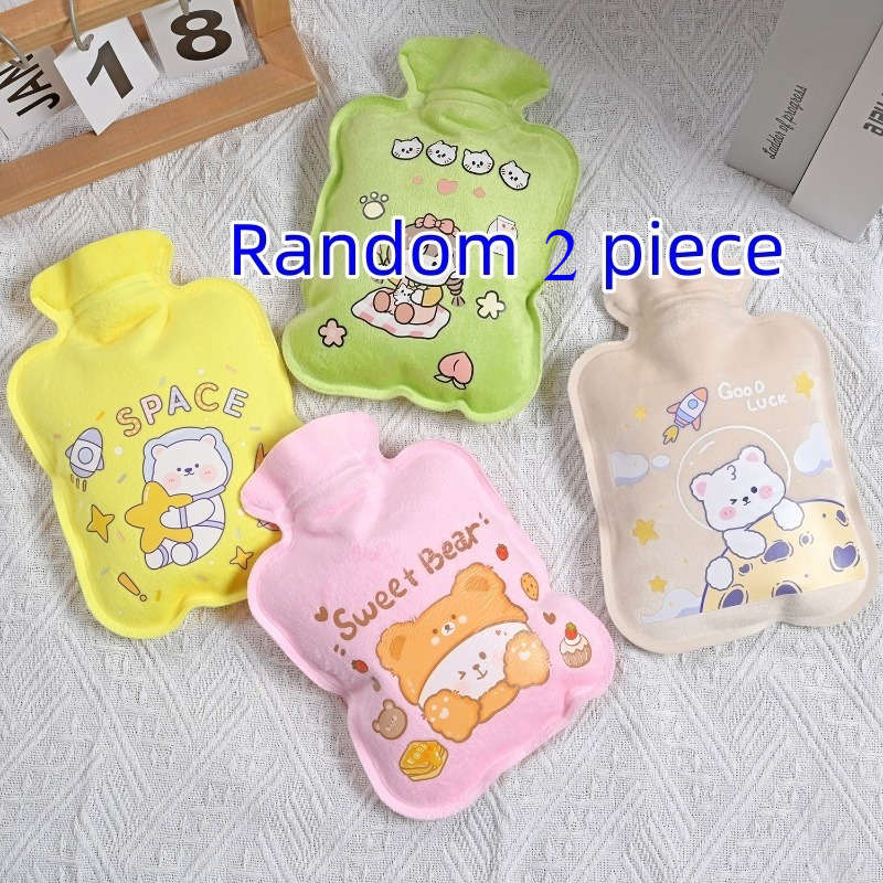 Hot Water Bottle Thickened Bag Random Style 2Pack