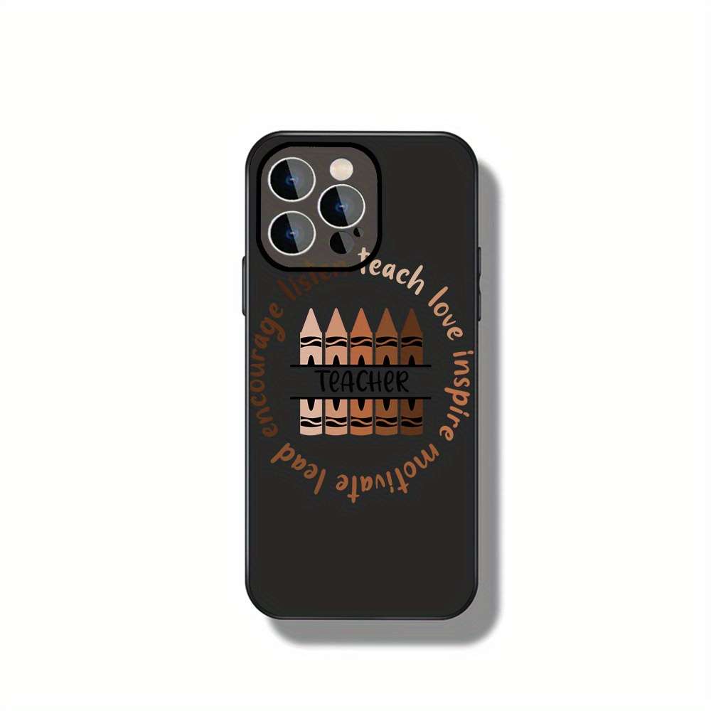 1Pc Black For iPhone 14 Plus Educators And Learners Phone Case