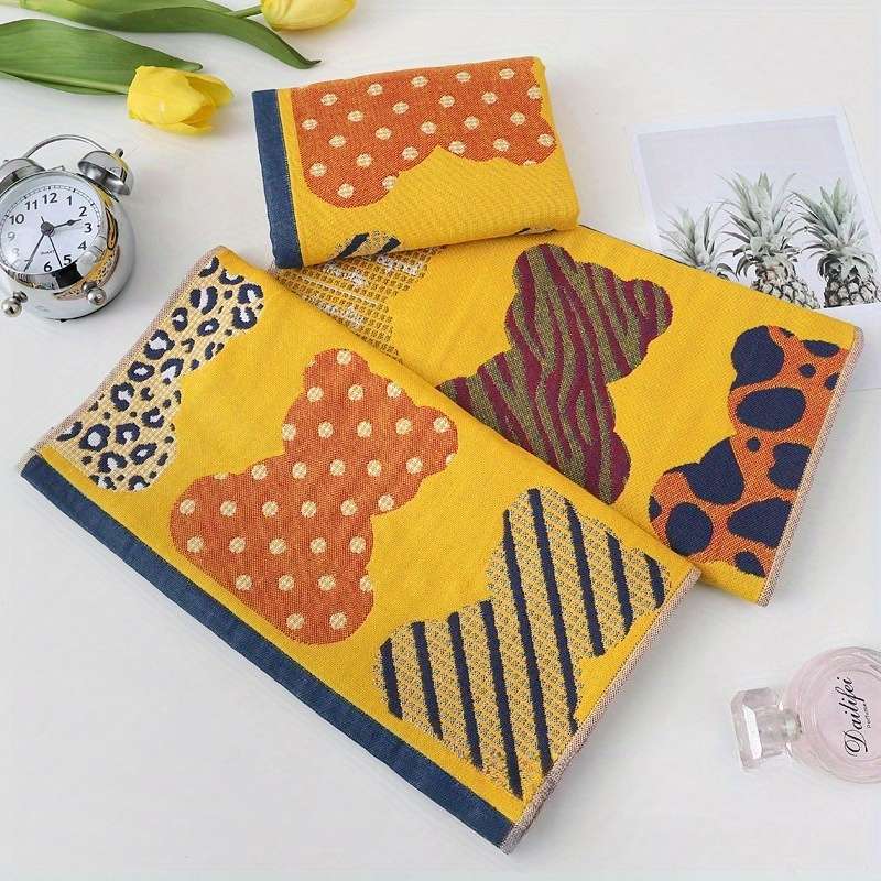 Towel Color 2Pcs Bear  Owl