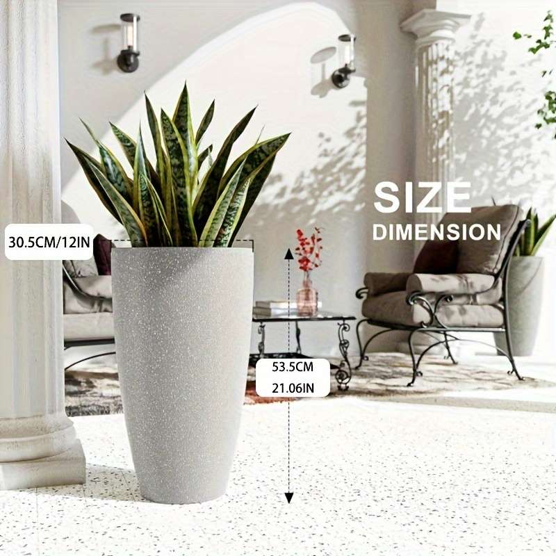 Flowerpot Color Dark Gray Quantity2Pcs