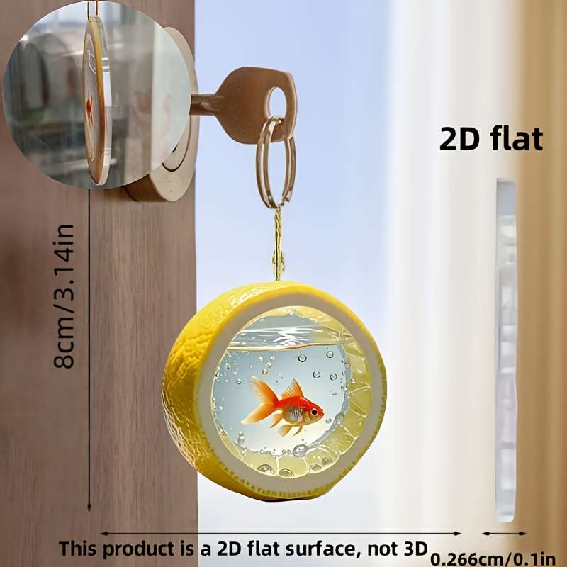 Car Interior Decoration Products Style 2D Acrylic Creative Pendant