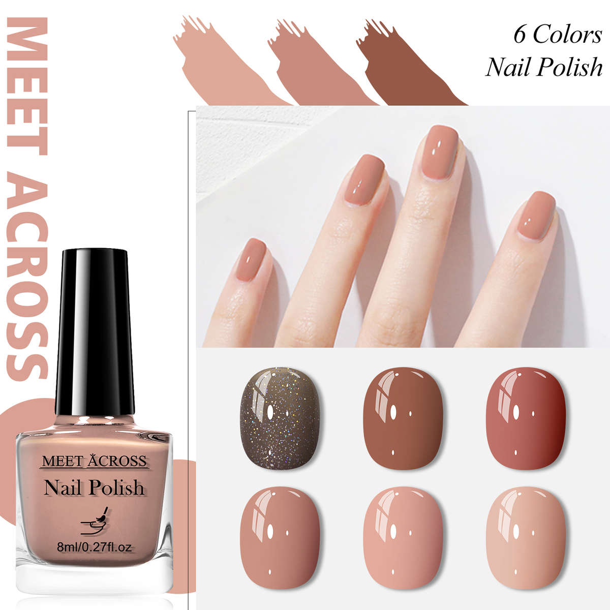 Nail Polish Color 6Pcsset