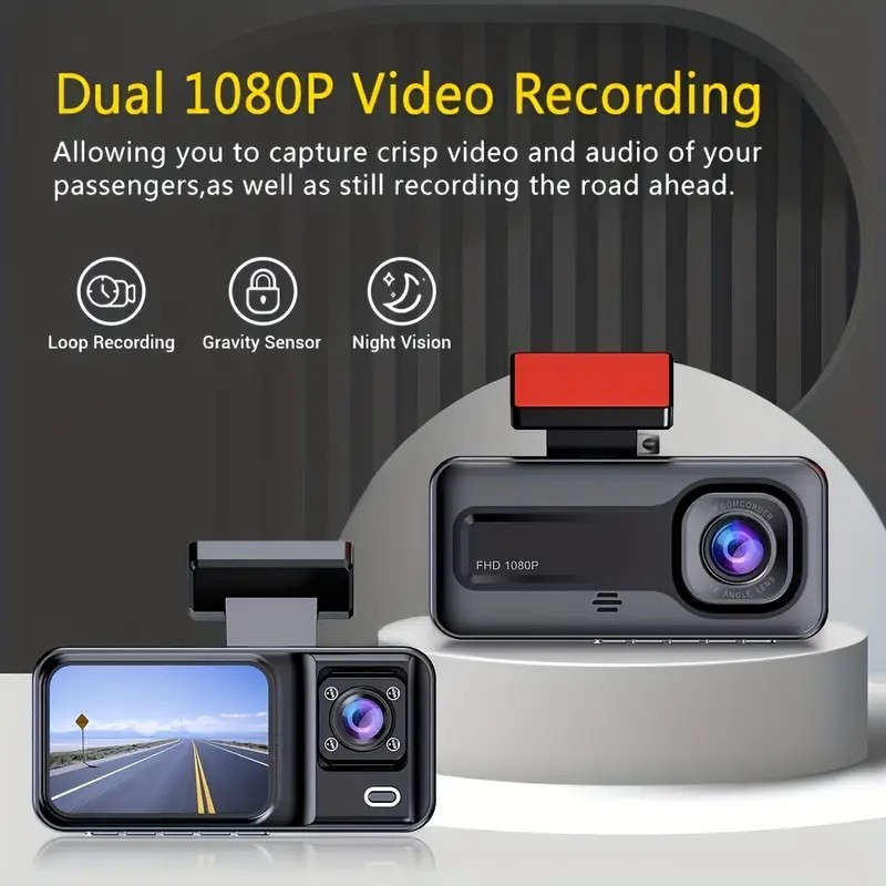 Dashcam Model 3 Front And Rear Internal Cameras  Without Memory Card