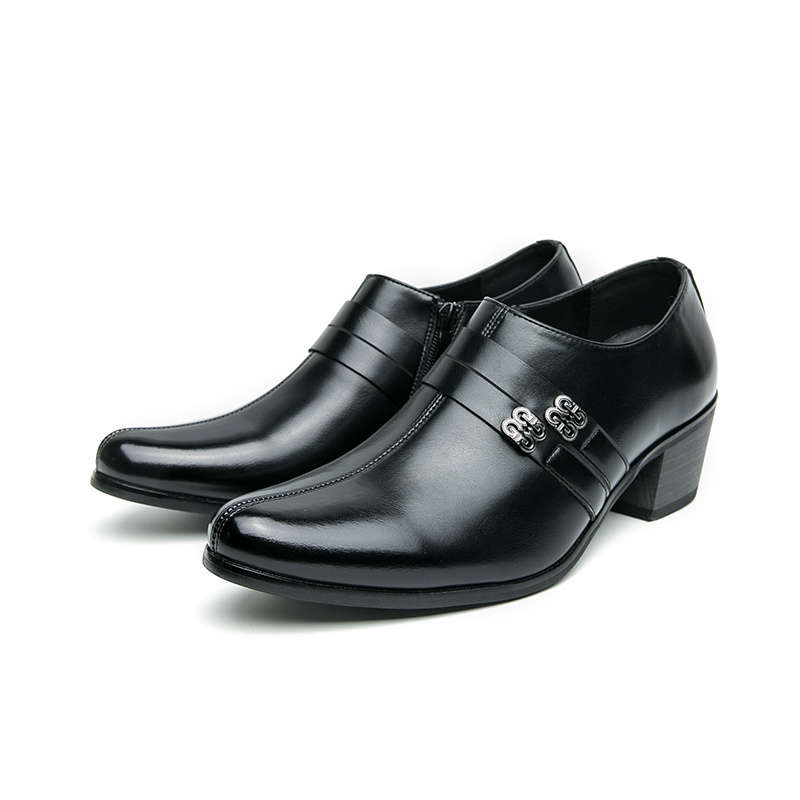 Mens Leather Shoes Color Black Sizeuk 7