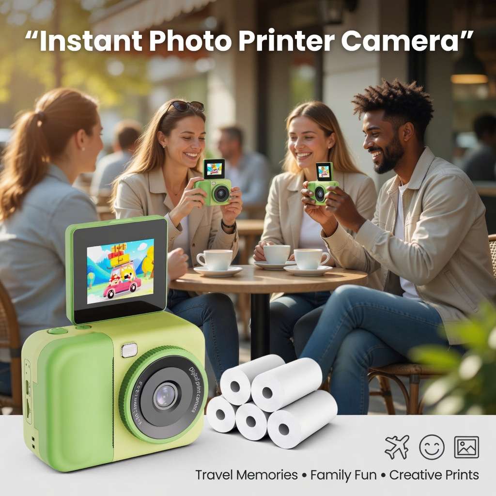 Printer Color Blue Host  5 Rolls Of Photo Paper