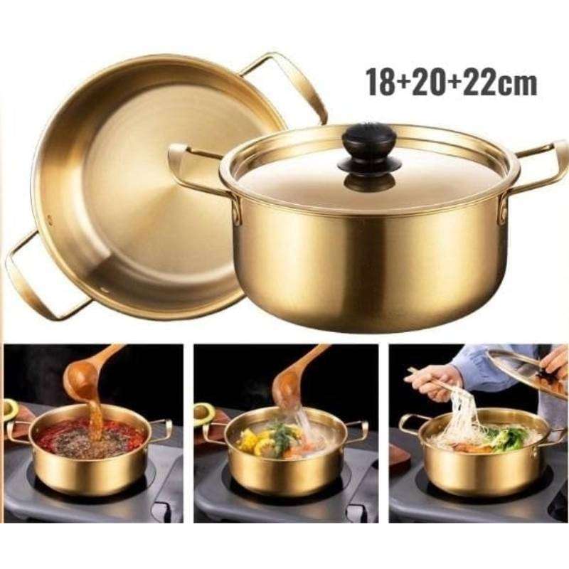Cookware Pot Color Golden Color