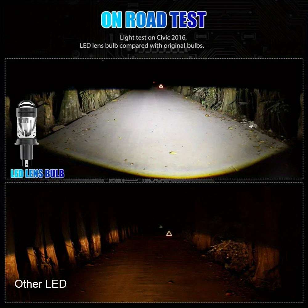 Car Lights Color 2Pcs Size H4