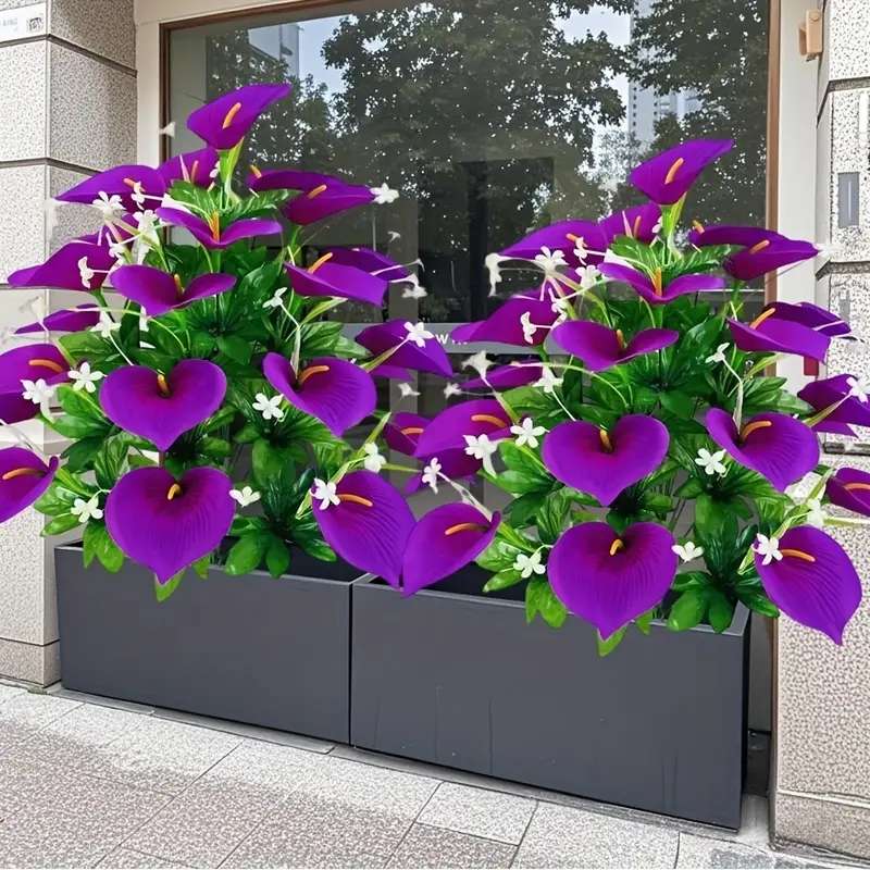 Simulated Flower Color Purple Quantity2Pcs