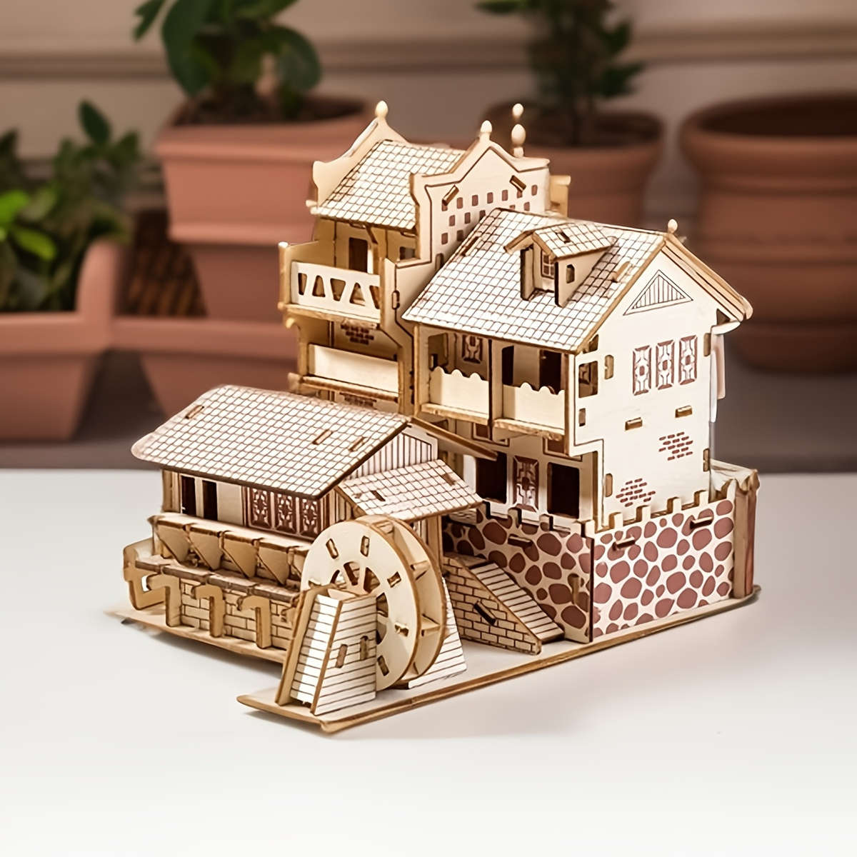 3D Building Model Puzzle Set Model A 1