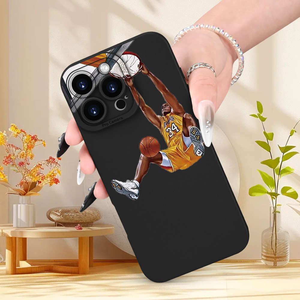 1Pc Black For iPhone 7 Slam Dunk Design Phone Case