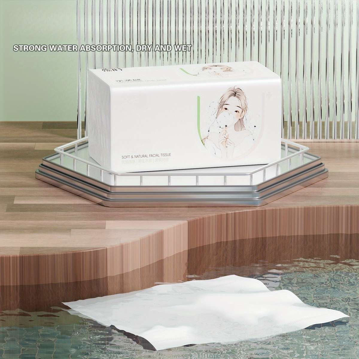 Toilet Paper Color 6Pcs Longer And Thicker