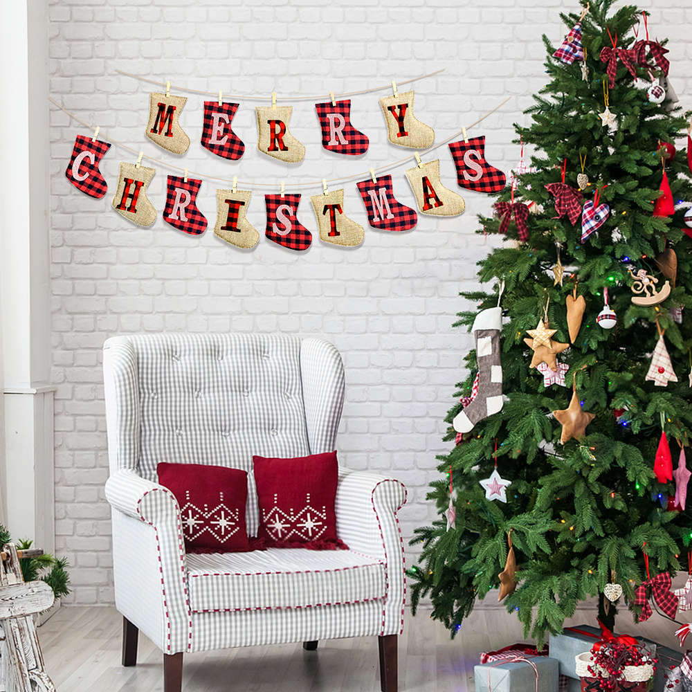 Christmas Decorations Style Merry Christams  Facing Left