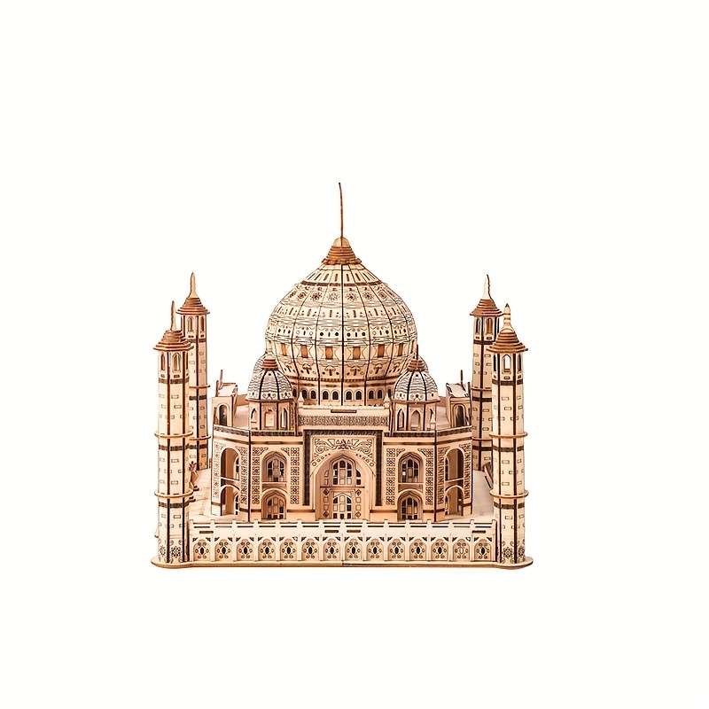 3D Building Model Puzzle Set Model Taj Mahal