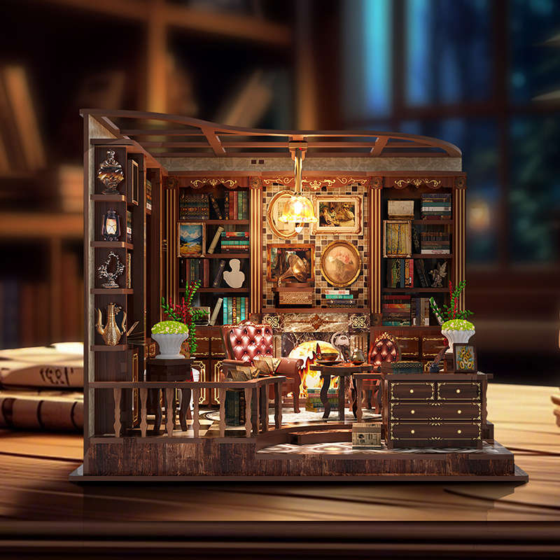 3D House Puzzle Model Model Left Bank Bookstore