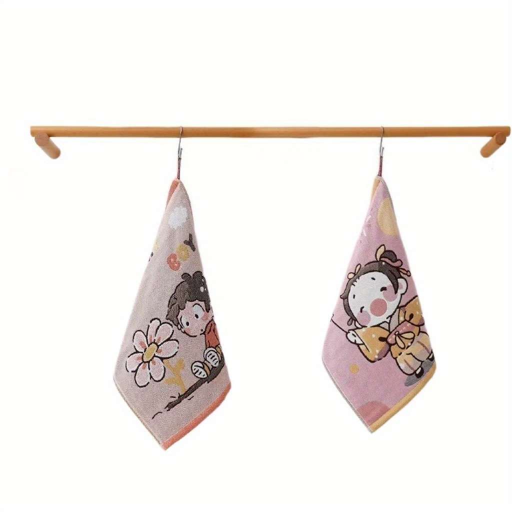 Towel Color 2Pcs Panda  Hedgehog