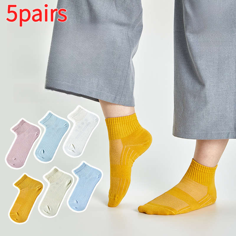 Women S Socks Color Random 5 Pairsmixed Colors Size Onesize