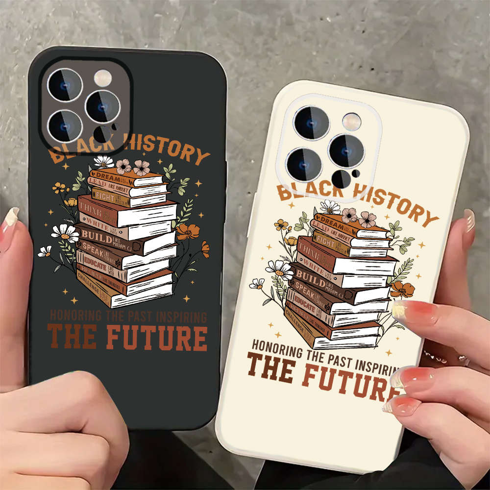 1Pc Black For iPhone 16 Empowering Legacy Phone Case