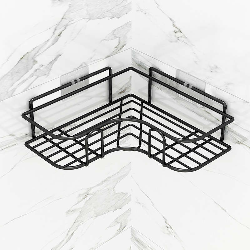 Bathroom Storage Rack Color White Model  2 Auxiliary Hooks