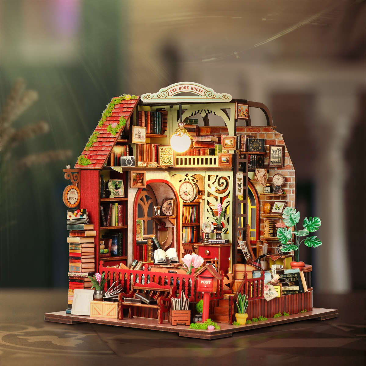 Building Toy Architectural Model Toy Set Style Bookstore