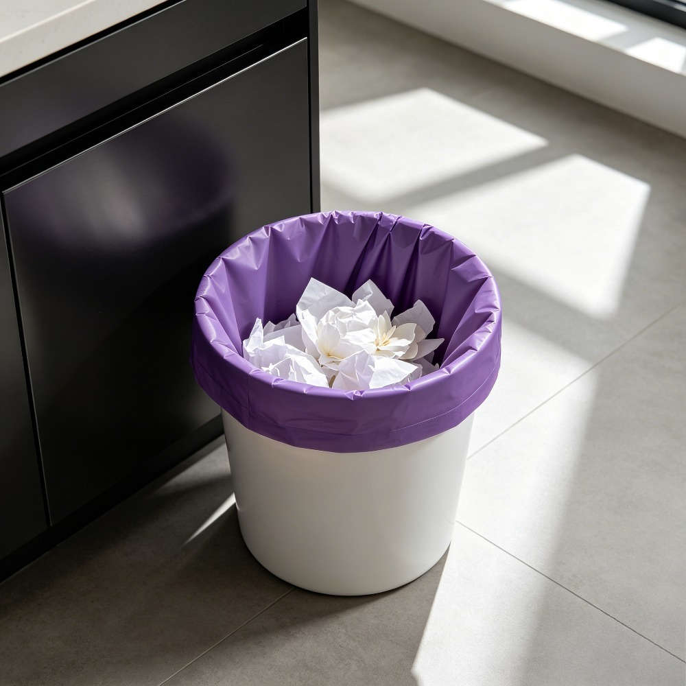 Trash Bag5 Rollspurple 100 Pcs