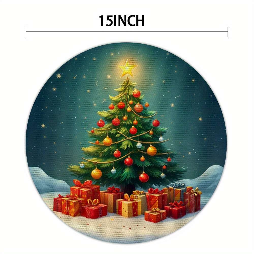 Christmas Tablecloth Items Yx 6Pcs