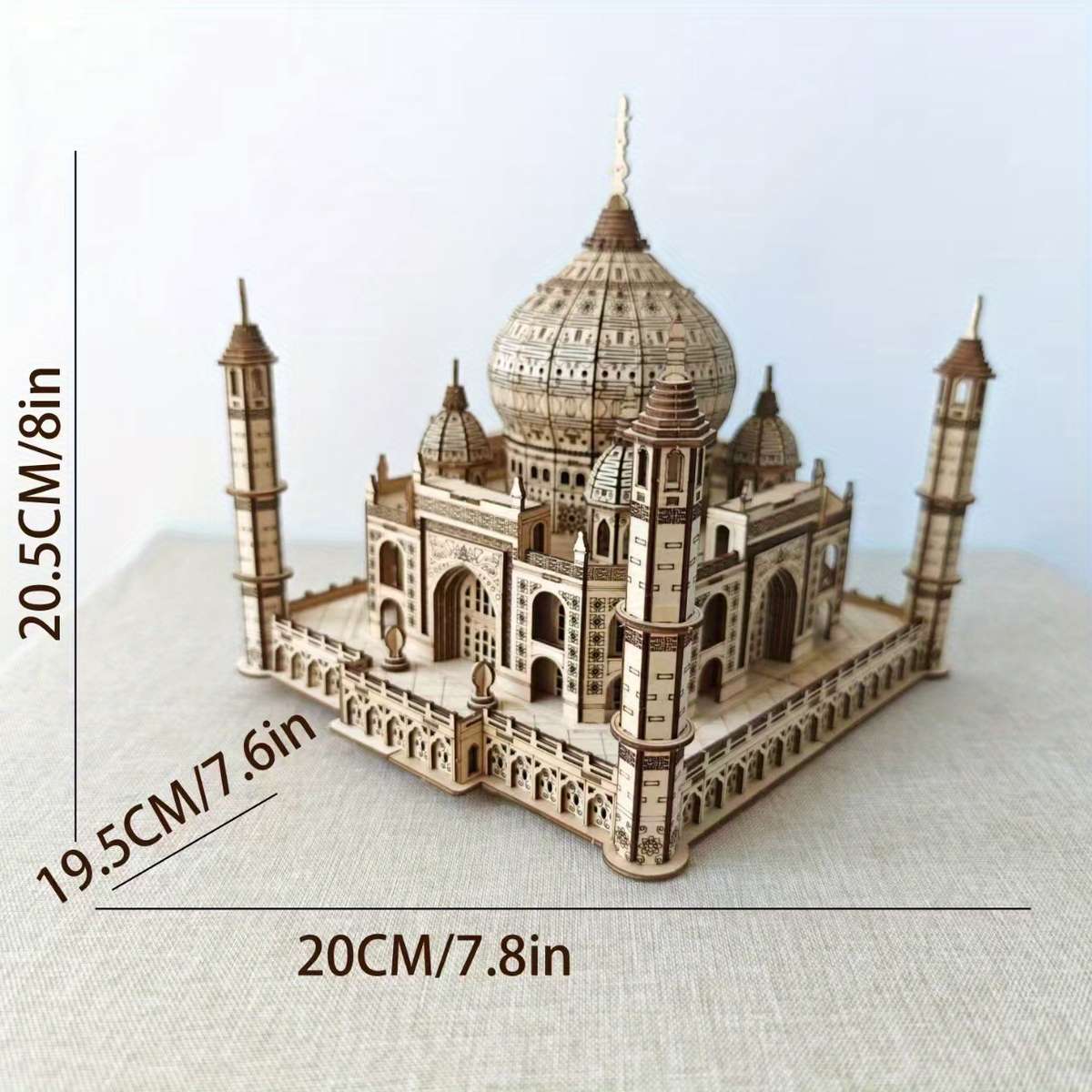 3D Building Model Puzzle Set Model Taj Mahal