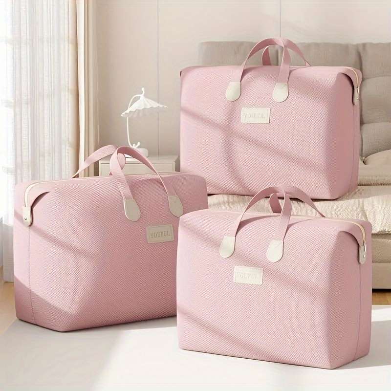 6Pcs Travel Bag Luggage Bag For Quilt Lotus Size M