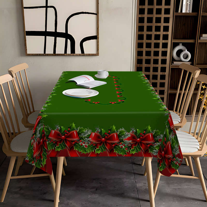Christmas Tablecloth Size 140X220Cm