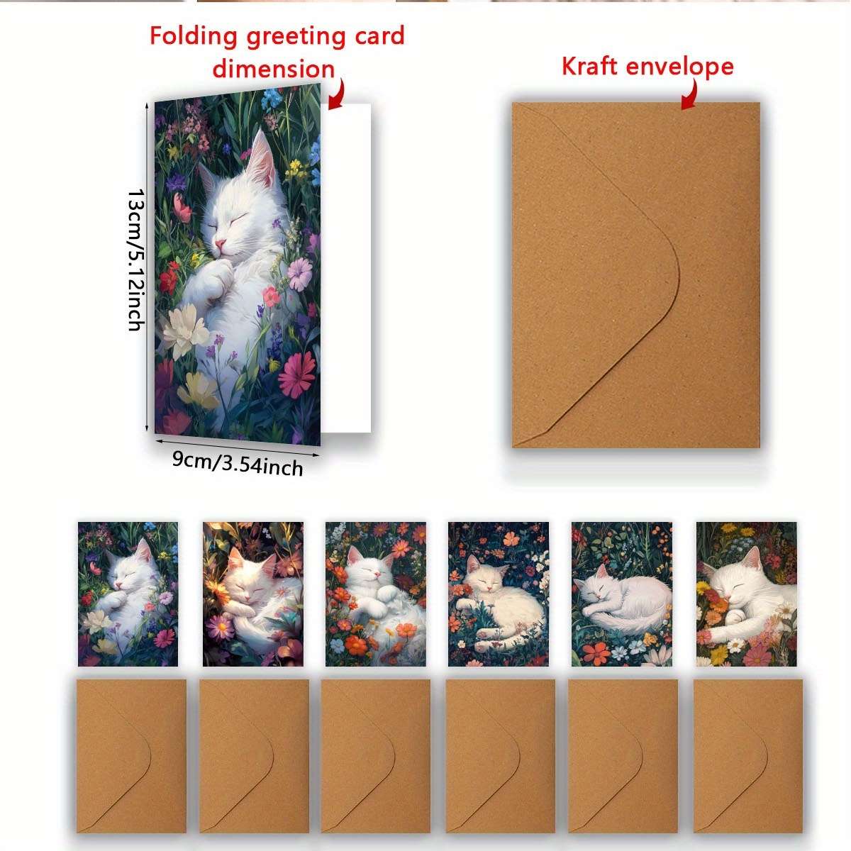 Greeting Cards Quantity 6Pcs