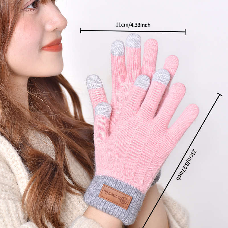 Classic Durable These Women Knitted Touchscreen Gloves Are Made From Soft