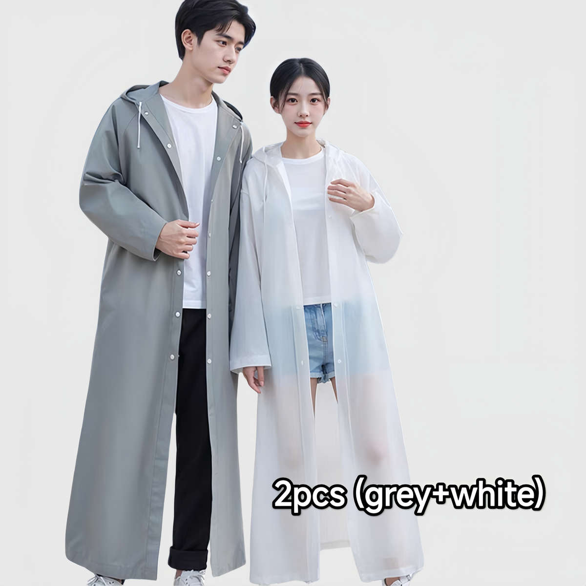 Raincoat Whitegrey Size Onesize