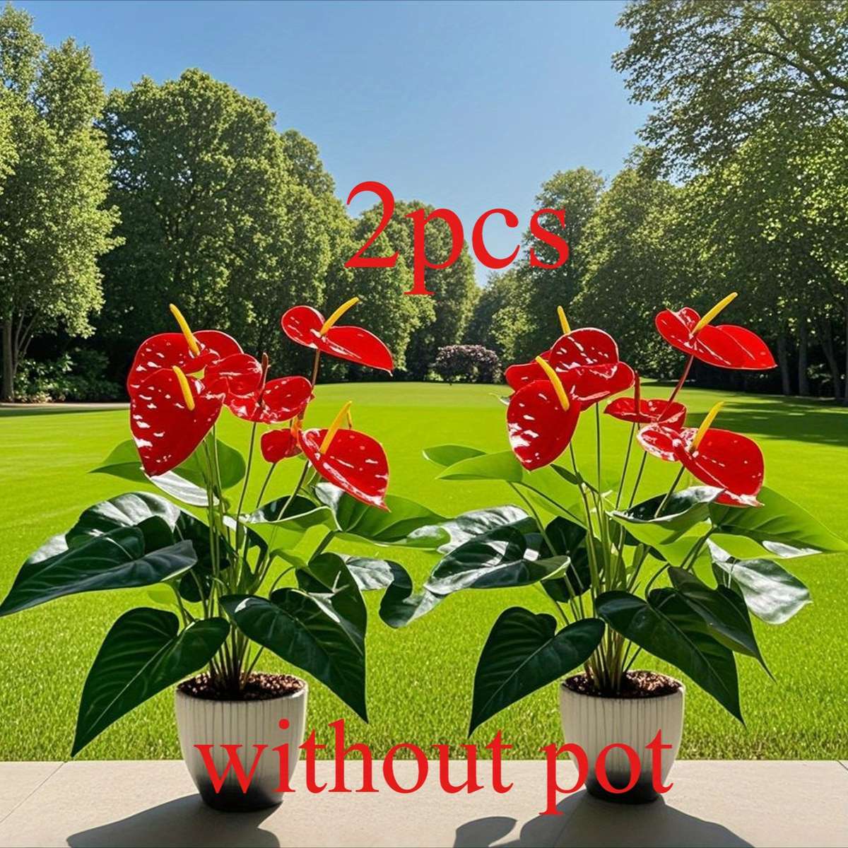Simulated Flower Color 2 Pieces