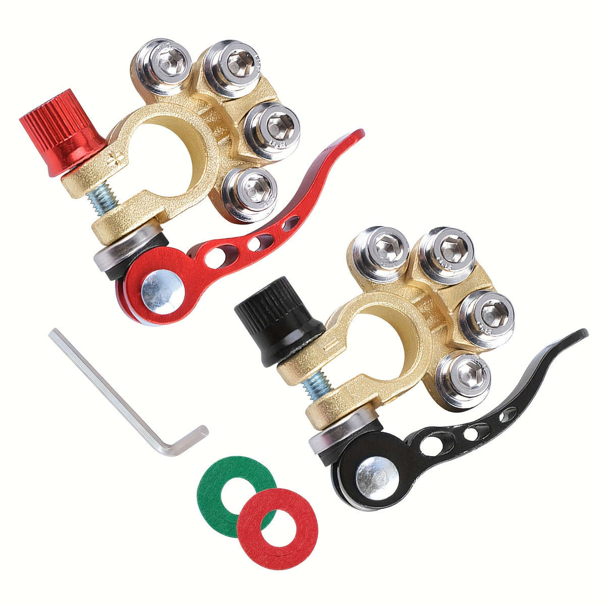 2 Battery Terminal Clip Connectors