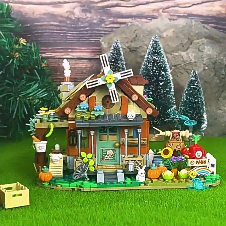 Building Toy Architectural Model Toy Set Style Farm House