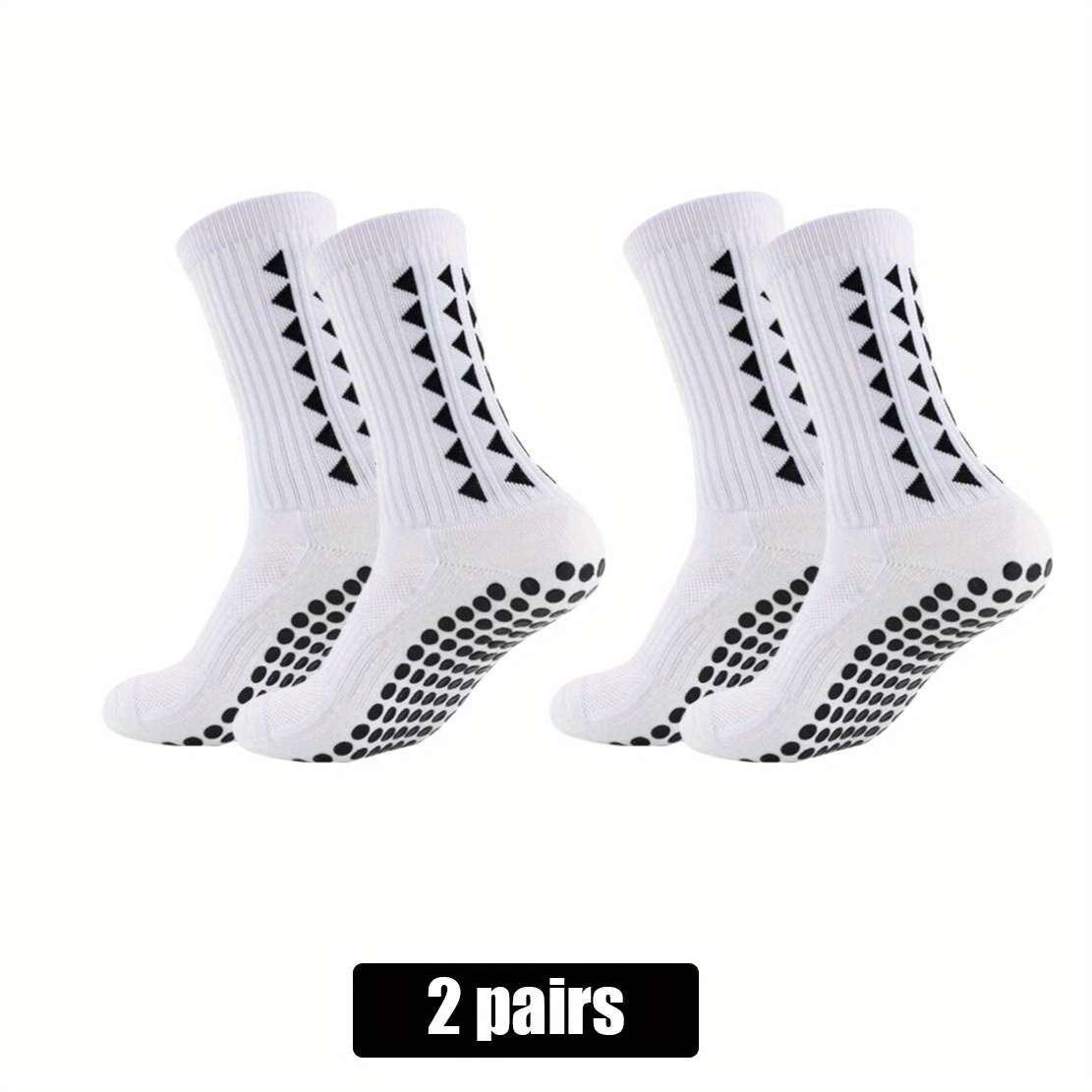 2 Pairs Of White One Size High Elastic Socks