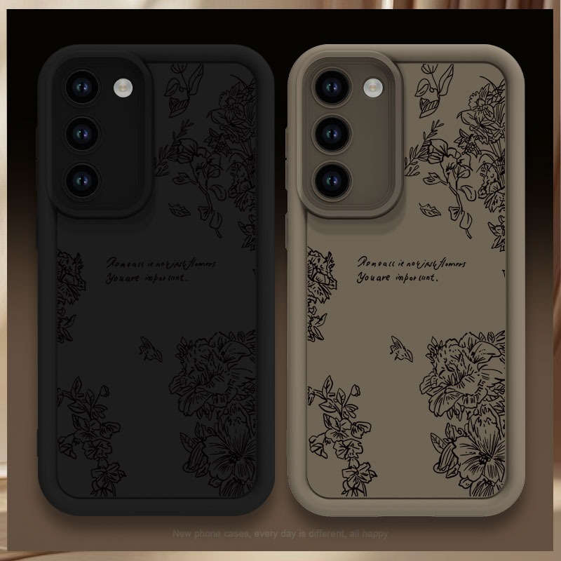 Phone Case Brown Compatible Model Galaxy A7 2018