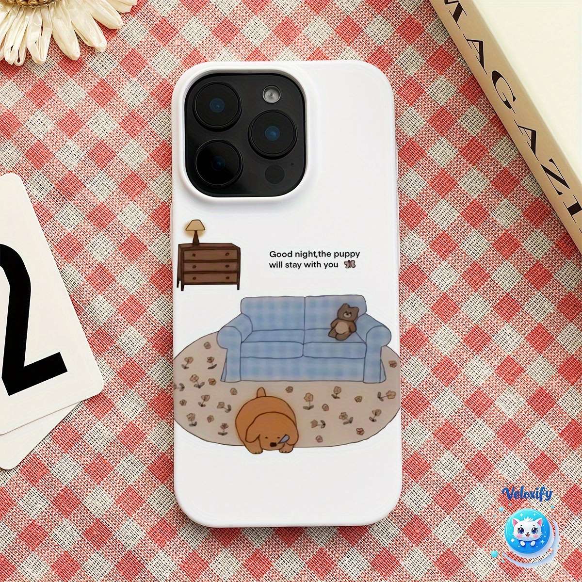 1Pc Mixed Color For iPhone 12 Mini Dog Design Phone Case