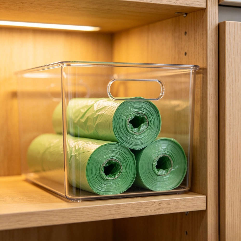 Trash Bag5 Rolls100 Sheets Green