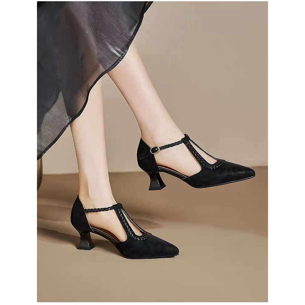 Women S High Heels Color Leopard Black Sizeuk 6.5