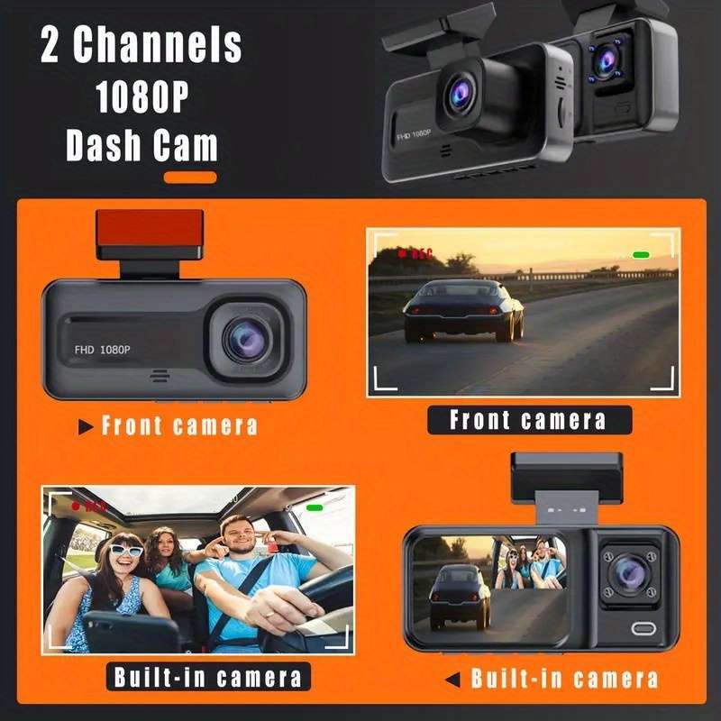 Dashcam Model 3 Front And Rear Internal Cameras  Without Memory Card