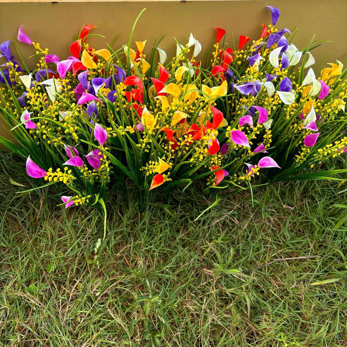 Simulated Flower Color Mixed Color Quantity5Pcs