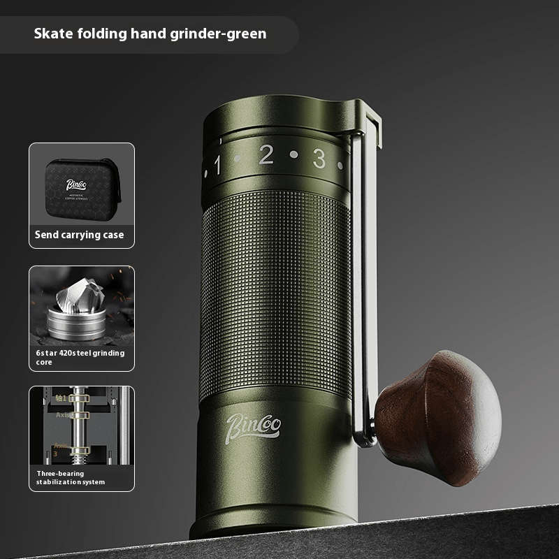 3PCS Classic Durable Modern Bincoo Manual Grinder Portable Foldable Adjustable