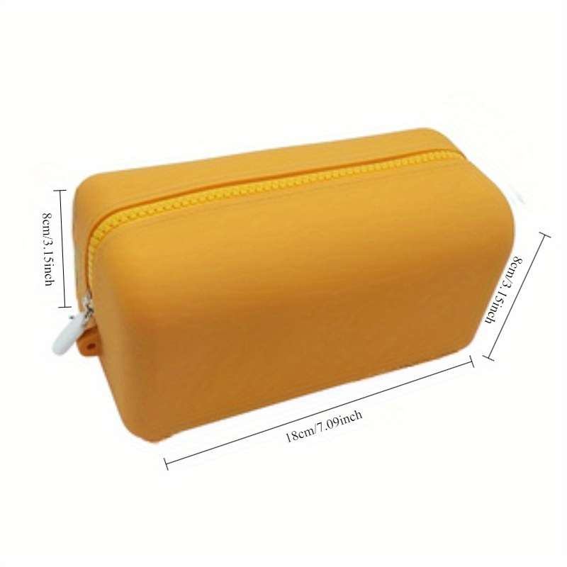 Silicone Zipper Storage Bag  Orange