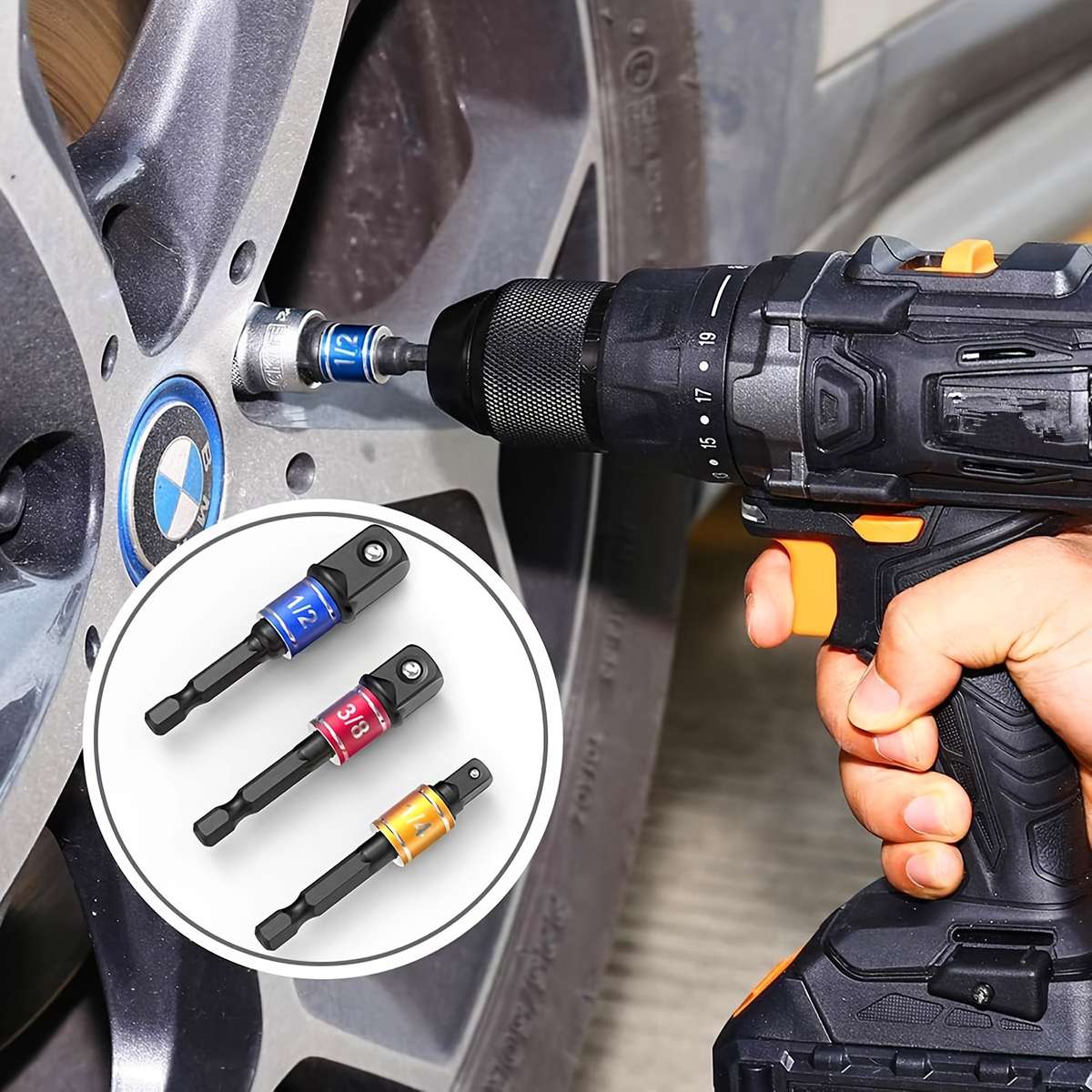 6Pcs Hexagonal Quick-Connect Adapter