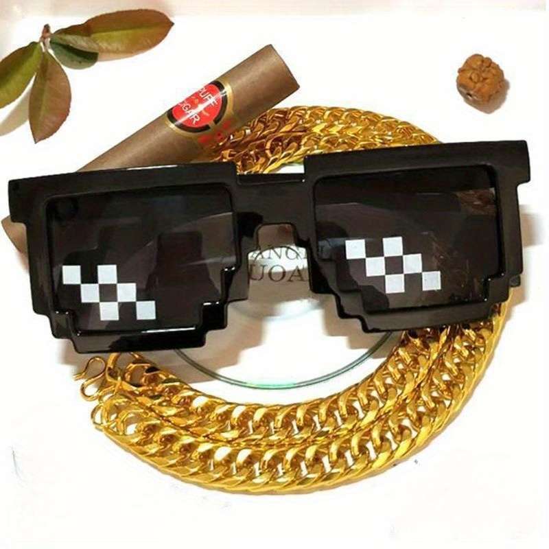 Mens Glasses Color 1 Piece Of Mosaic Glasses