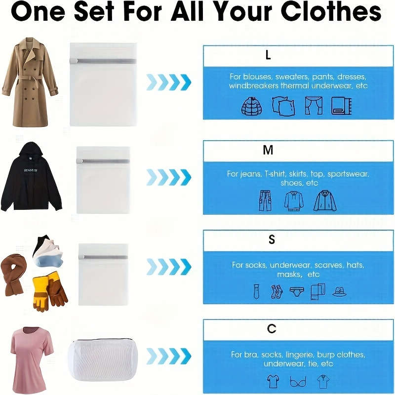 Laundry Bags Color 7 Pieces 2 Large 2 Medium 2 Small 1 Cylindrical