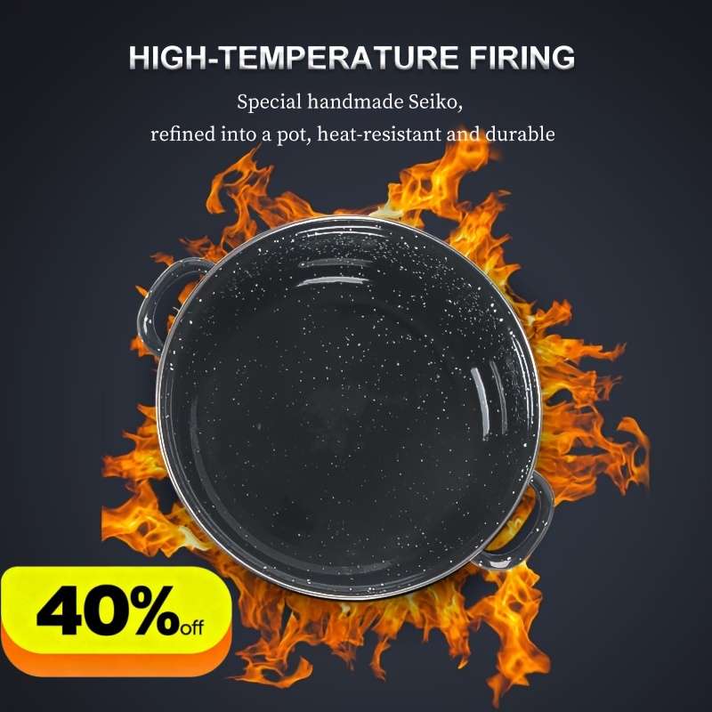 10-Piece Thickened Enamel Cookware Set