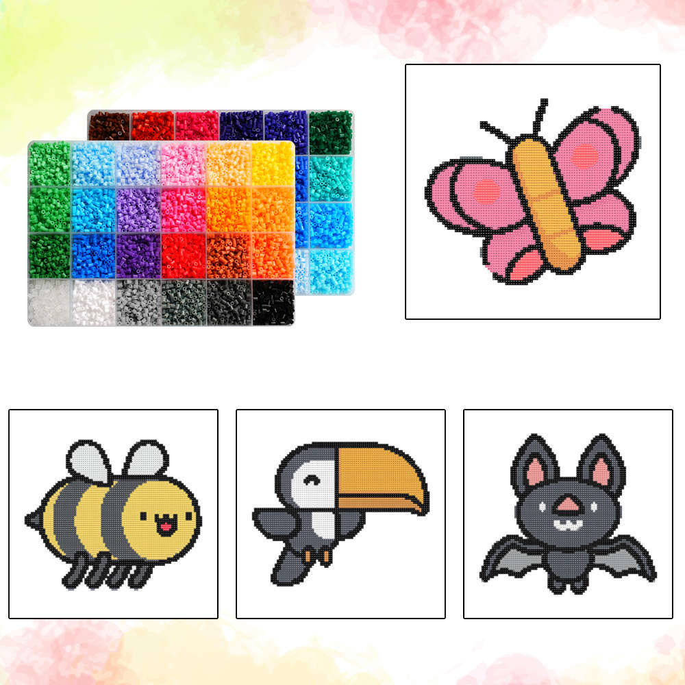 Perler Bead Set 48 Colors Box