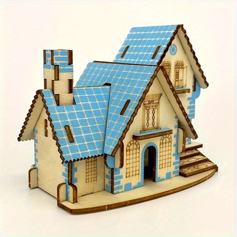 3D House Puzzle Model Model A01